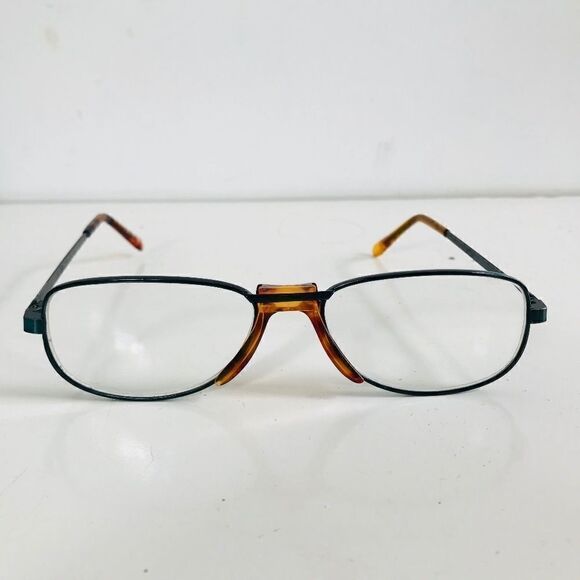 Optical Glasses Eyeglasses +2.00 Oval Frame Black - Picture 1 of 8